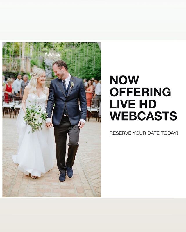 Brand new offering! I&rsquo;ve invested in an incredible HD live webcast system for your wedding celebration.
#webcastwedding #loveisnotcancelled #losangelesweddingphotographer #santabarbaraweddingphotographer #destinationweddingphotographer